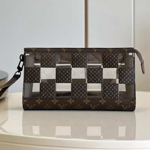 Louis Vuitton Mens Bags Clutch Wallets Luxury Brand Fashion Type Standing Pouch M81588 with Original Box Whatsapp【+1-3239614486】