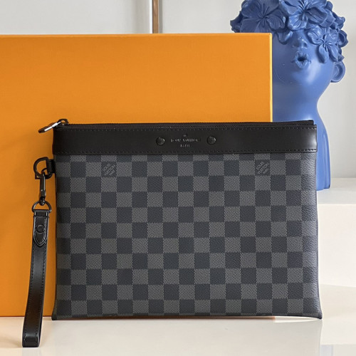 Louis Vuitton Mens Womens Unisex Bags Clutch Luxury Brand Fashion Type Pochette To-Go M81569 with Original Box Whatsapp【+1-3239614486】