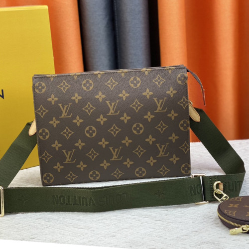 Louis Vuitton Mens Womens Unisex Bags Clutch Luxury Brand Fashion Type Pochette Voyage M47545 with Original Box Whatsapp【+1-3239614486】