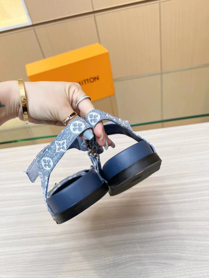 Louis Vuitton Womens Shoes Sandals Slippers Luxury Brand with Original Box Whatsapp 【+1-3239614486】