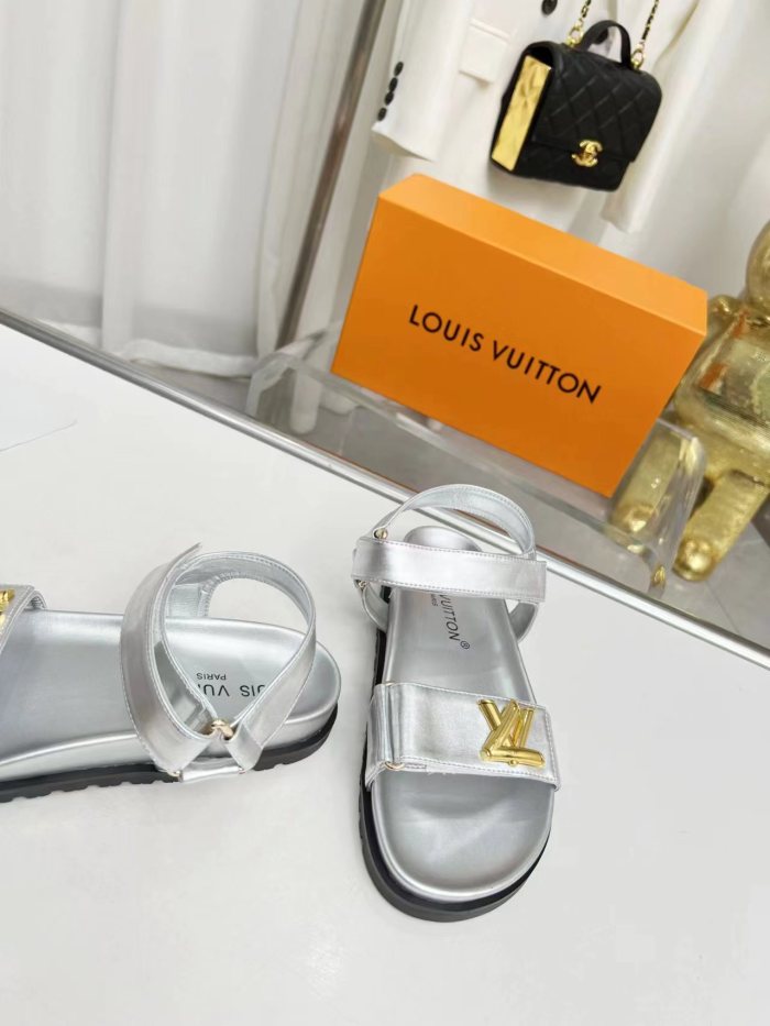 Louis Vuitton Womens Shoes Sandals Slippers Luxury Brand with Original Box Whatsapp 【+1-3239614486】