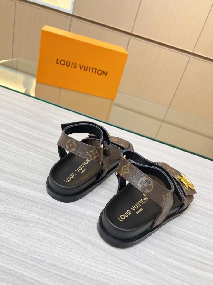Louis Vuitton Womens Shoes Sandals Slippers Luxury Brand with Original Box Whatsapp 【+1-3239614486】