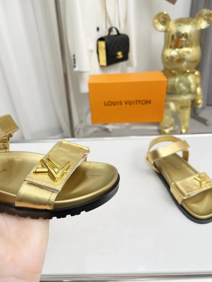 Louis Vuitton Womens Shoes Sandals Slippers Luxury Brand with Original Box Whatsapp 【+1-3239614486】
