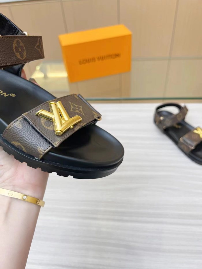 Louis Vuitton Womens Shoes Sandals Slippers Luxury Brand with Original Box Whatsapp 【+1-3239614486】