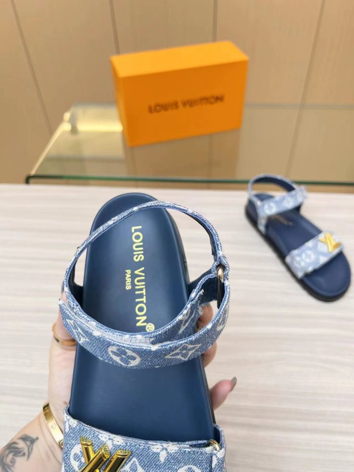 Louis Vuitton Womens Shoes Sandals Slippers Luxury Brand with Original Box Whatsapp 【+1-3239614486】