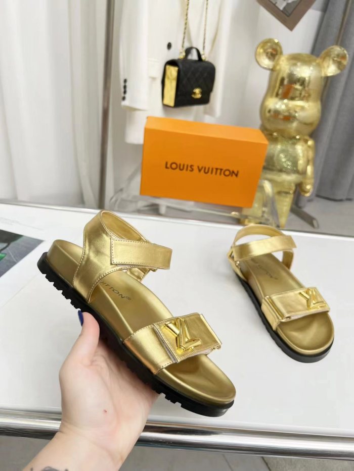 Louis Vuitton Womens Shoes Sandals Slippers Luxury Brand with Original Box Whatsapp 【+1-3239614486】