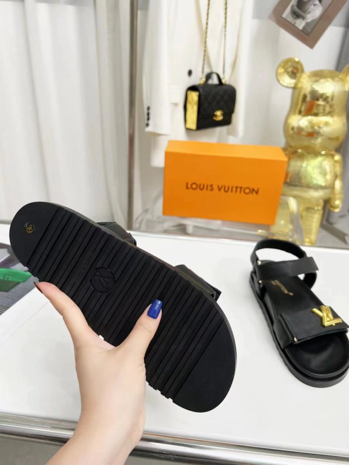 Louis Vuitton Womens Shoes Sandals Slippers Luxury Brand with Original Box Whatsapp 【+1-3239614486】