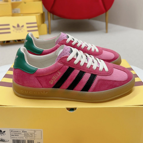 Gucci Adidas Gazelle Womens Shoes Sneakers Luxury Brand adidas x Gucci Gazelle sneaker with Original Box Whatsapp【+1-3239614486】