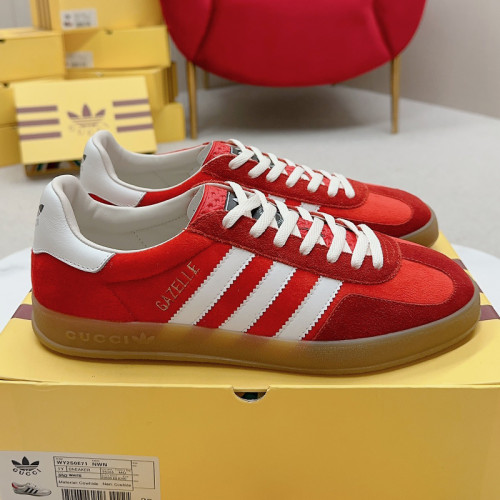 Gucci Adidas Gazelle Womens Shoes Sneakers Luxury Brand adidas x Gucci Gazelle sneaker with Original Box Whatsapp【+1-3239614486】