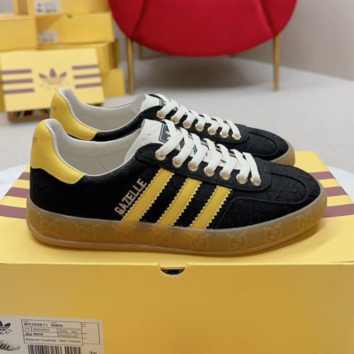 Gucci Adidas Gazelle Womens Shoes Sneakers Luxury Brand adidas x Gucci Gazelle sneaker with Original Box Whatsapp【+1-3239614486】