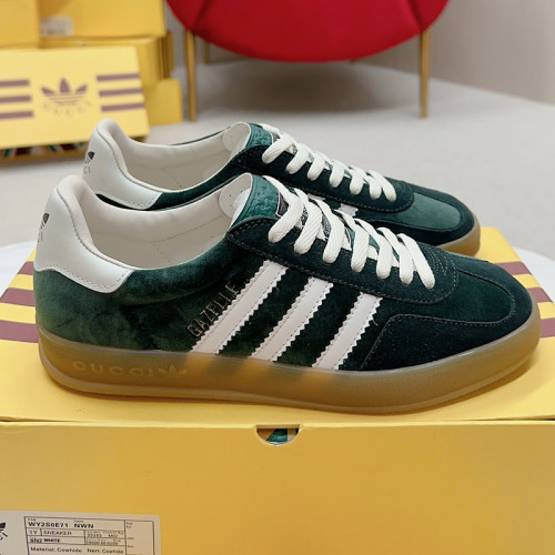 Gucci Adidas Gazelle Womens Shoes Sneakers Luxury Brand adidas x Gucci Gazelle sneaker with Original Box Whatsapp【+1-3239614486】