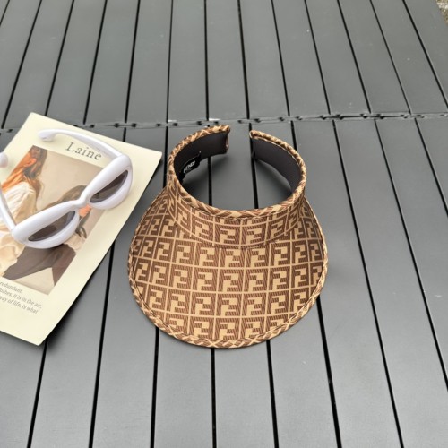 Fendi Womens Visor Hat Luxury Brand Design Fendi Cap with Original Box Whatsapp 【+1-3239614486】