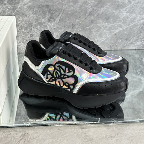 Alexander McQueen Mens Shoes Sneakers Fashion Design Luxury Brand Sprint Runner Sneaker with Original Box Whatsapp【+1-3239614486】