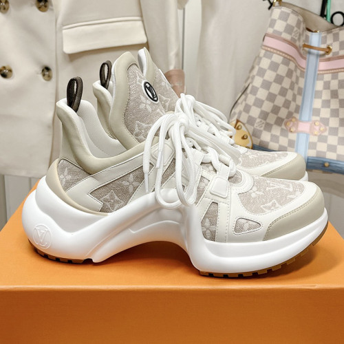 Louis Vuitton Women Shoes Sneakers Luxury Brand Design Fashion LV ARCHLIGHT SNEAKER with Original Box 1AAOWZ Whatsapp【+1-3239614486】