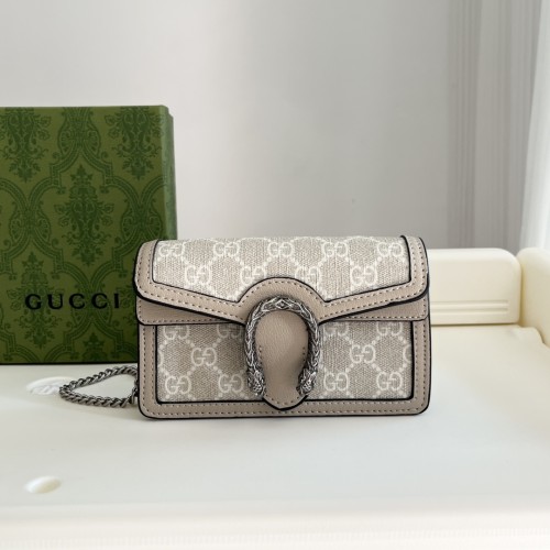 Gucci Womens Bags Crossbody Shoulder Messenger Bags Luxury Brand Dionysus super mini bag in gold lamé leather with Original Box Whatsapp【+1-3239614486】