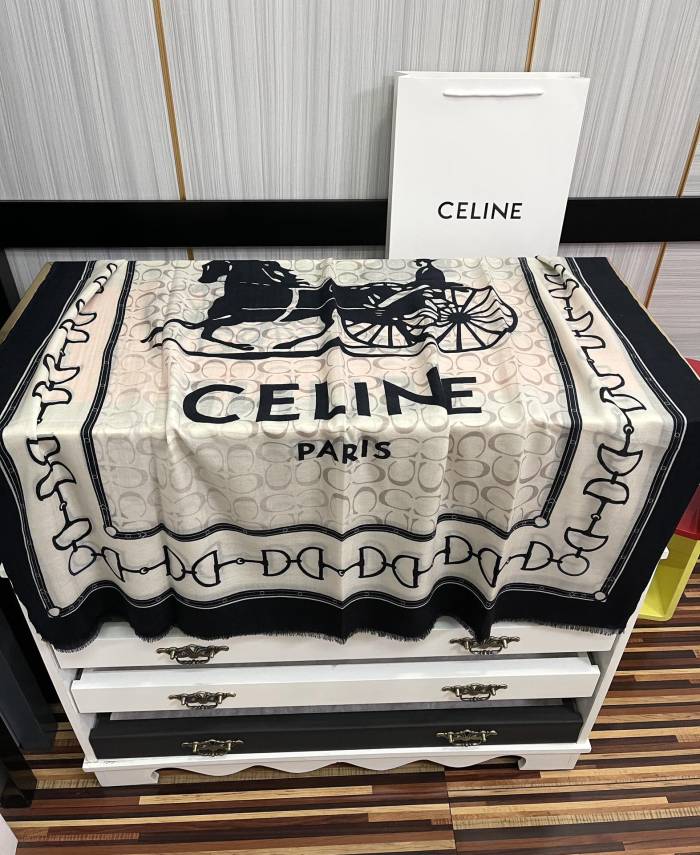 Celine Scarves Womens Fashion Scarf with Original Box Whatsapp【+1-3239614486】