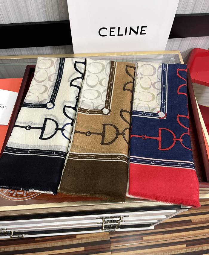Celine Scarves Womens Fashion Scarf with Original Box Whatsapp【+1-3239614486】
