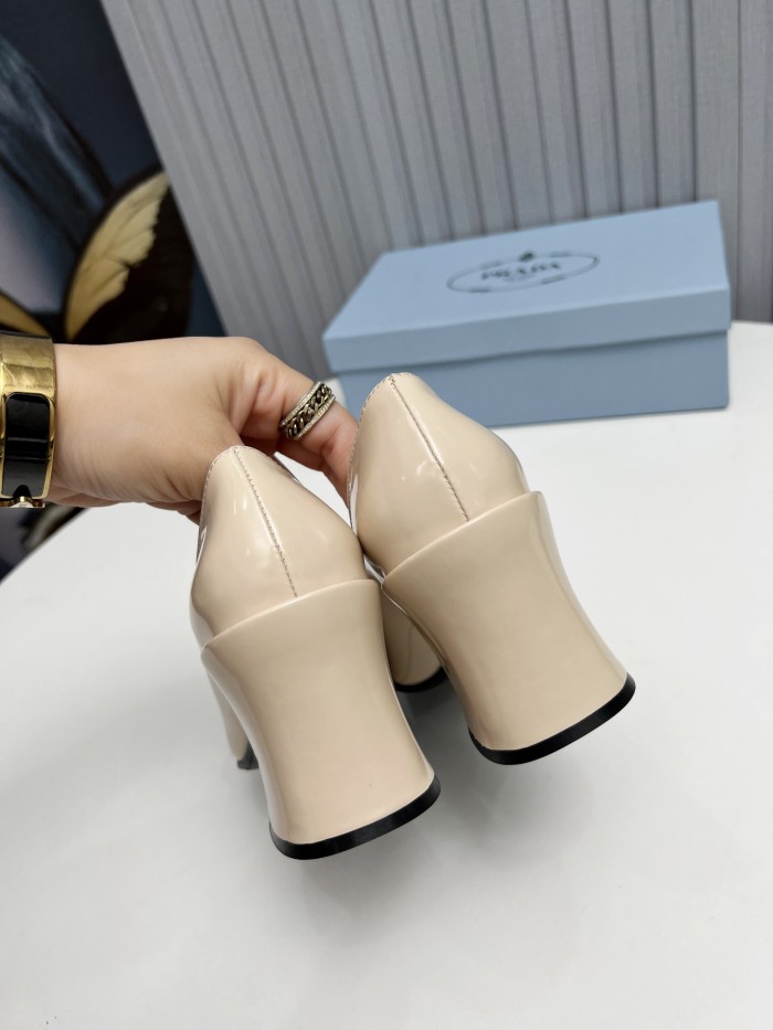 Prada Womens Shoes Casual Luxury Brand Pumps 8.5cm Heel with Original Box Whatsapp【+1-3239614486】