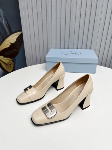 Prada Womens Shoes Casual Luxury Brand Pumps 8.5cm Heel with Original Box Whatsapp【+1-3239614486】