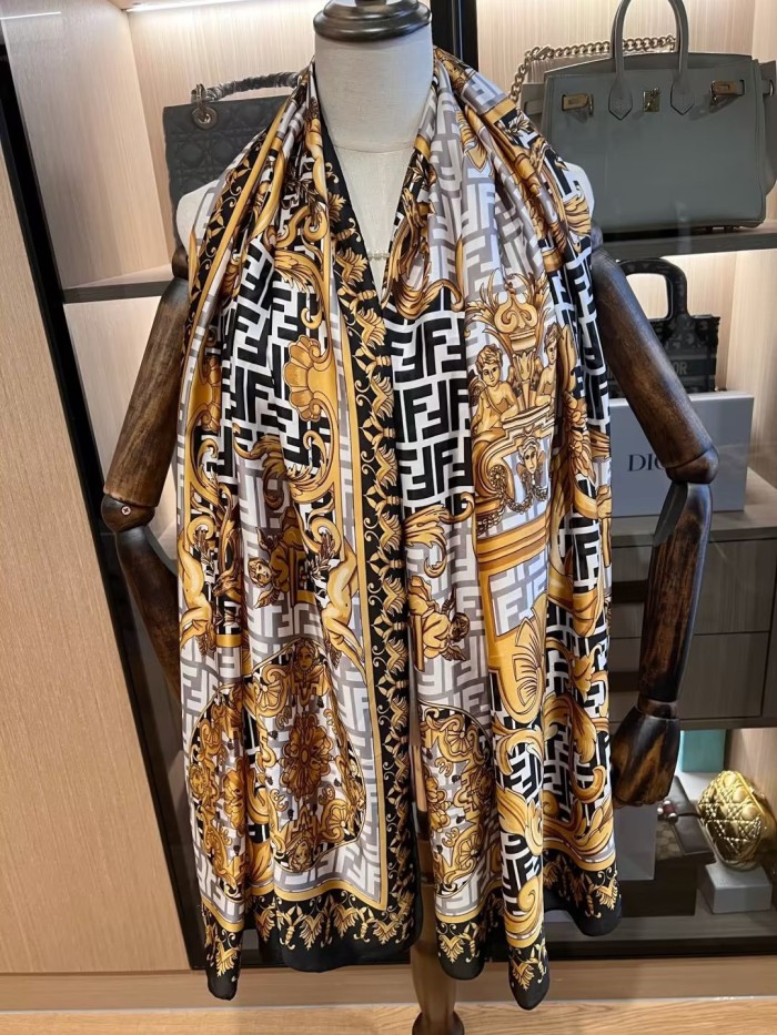 Fendi Scarves Womens Fashion Scarf with Original Box Whatsapp【+1-3239614486】