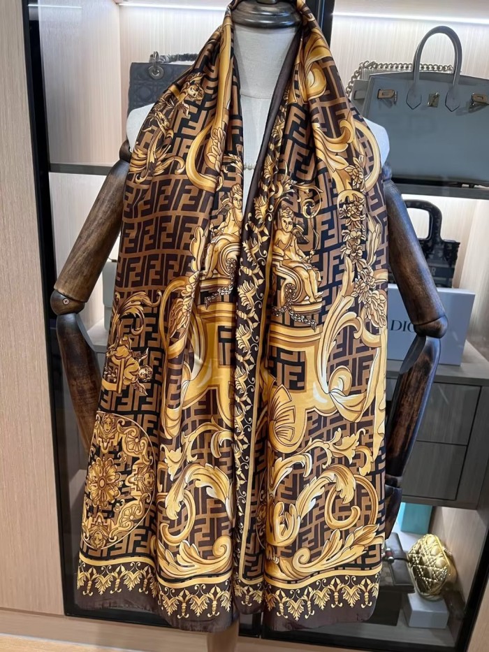 Fendi Scarves Womens Fashion Scarf with Original Box Whatsapp【+1-3239614486】