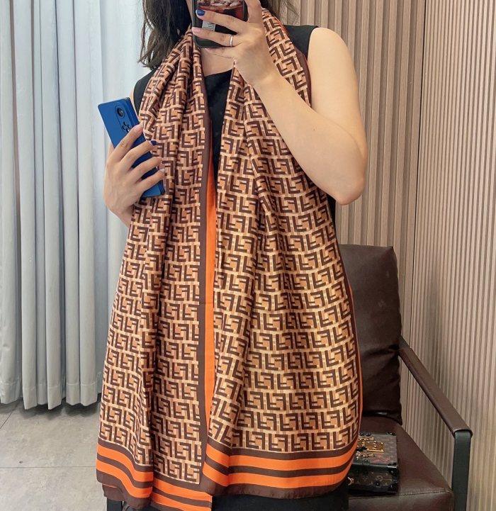 Fendi Scarves Womens Fashion Scarf with Original Box Whatsapp【+1-3239614486】