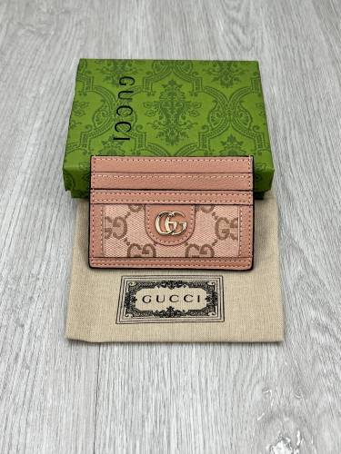 Gucci Womens Bag Wallets Card Holder Luxury Brand Ophidia GG card case in beige and blue Supreme with Original Box Whatsapp【+1-3239614486】