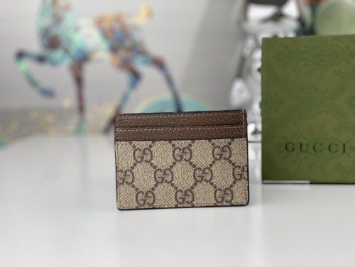 Gucci Womens Bag Wallets Card Holder Luxury Brand Ophidia GG card case in beige and blue Supreme with Original Box Whatsapp【+1-3239614486】