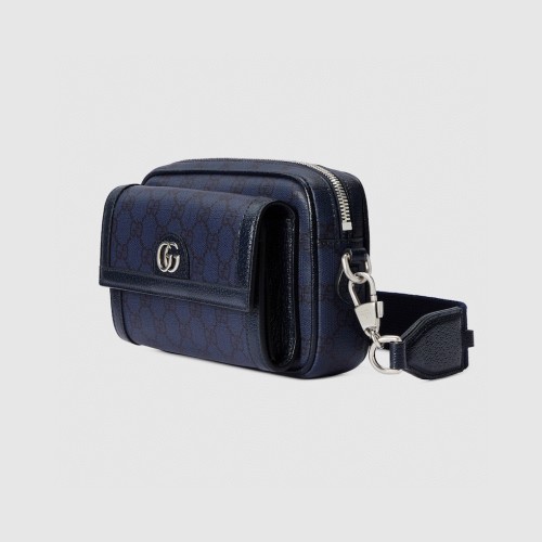 Gucci Mens Womens Bags Shoulder Bag Luxury Brand Ophidia GG mini bag in blue and dark blue Supreme 746308 2ZGMN 4056 Whatsapp【+1-3239614486】