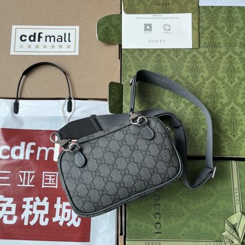 Gucci Mens Womens Bags Shoulder Bag Luxury Brand Ophidia GG mini bag in grey and black Supreme 746308 2ZGMN 4056 Whatsapp【+1-3239614486】