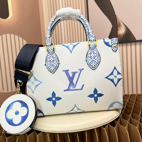 Louis Vuitton Womens Bags Handbags Luxury Brand LV ONTHEGO PM M58956 Handbags for Women with Original Box Whatsapp【+1-3239614486】