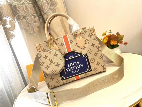 Louis Vuitton Womens Bags Handbags Luxury Brand LV ONTHEGO PM M58956 Handbags for Women with Original Box Whatsapp【+1-3239614486】