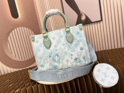 Louis Vuitton Womens Bags Handbags Luxury Brand LV ONTHEGO PM M58956 Handbags for Women with Original Box Whatsapp【+1-3239614486】