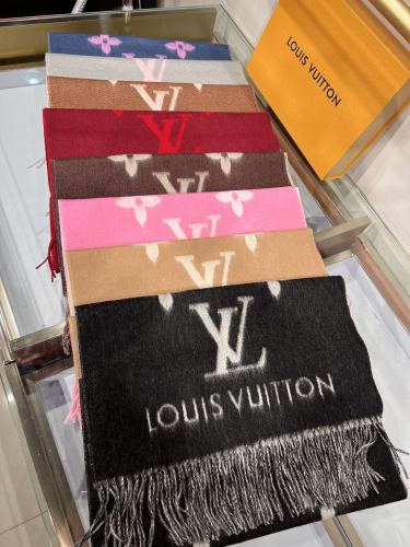 Louis Vuitton Scarves Men Womens Fashion Scarf with Original Box Whatsapp【+1-3239614486】