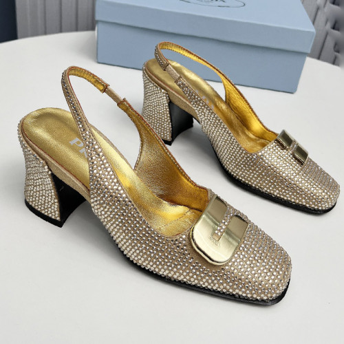 Prada Womens Shoes Sandals Casual Luxury Brand Pumps 8.5cm Heel with Original Box Whatsapp【+1-3239614486】