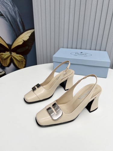 Prada Womens Shoes Sandals Casual Luxury Brand Pumps 8.5cm Heel with Original Box Whatsapp【+1-3239614486】