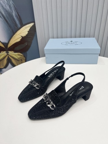 Prada Womens Shoes Sandals Casual Luxury Brand Pumps 4.5cm Heel with Original Box Whatsapp【+1-3239614486】