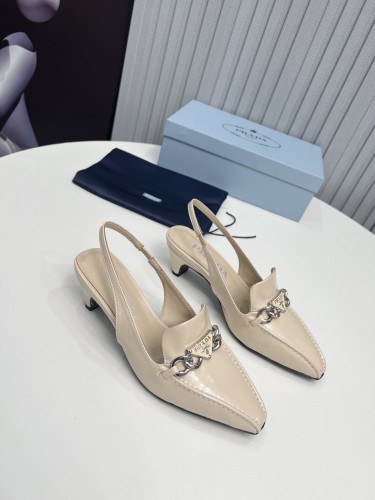 Prada Womens Shoes Sandals Casual Luxury Brand Pumps 4.5cm Heel with Original Box Whatsapp【+1-3239614486】