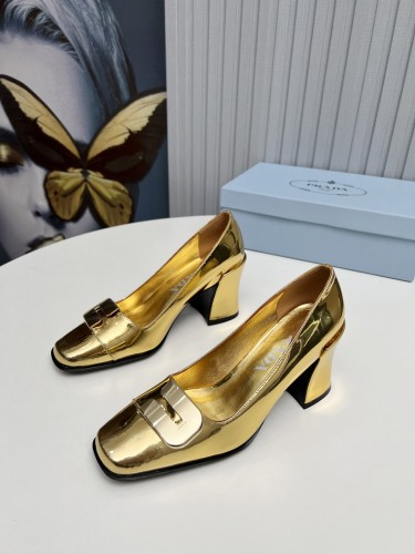 Prada Womens Shoes Casual Luxury Brand Pumps 8.5cm Heel with Original Box Whatsapp【+1-3239614486】