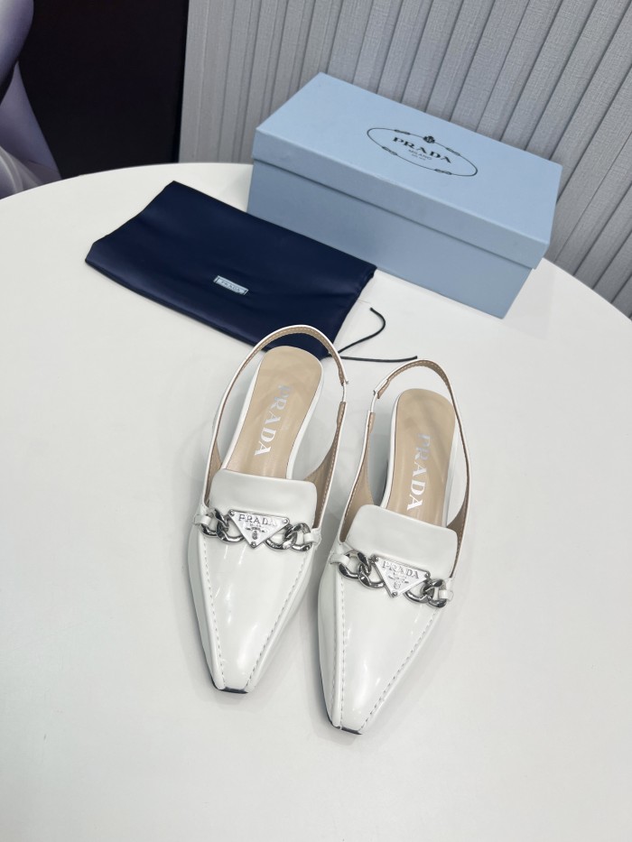 Prada Womens Shoes Sandals Casual Luxury Brand Pumps 4.5cm Heel with Original Box Whatsapp【+1-3239614486】