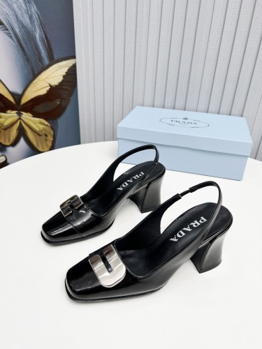 Prada Womens Shoes Sandals Casual Luxury Brand Pumps 8.5cm Heel with Original Box Whatsapp【+1-3239614486】