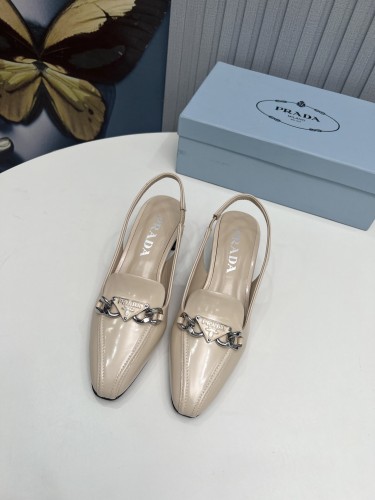 Prada Womens Shoes Sandals Casual Luxury Brand Pumps 4.5cm Heel with Original Box Whatsapp【+1-3239614486】