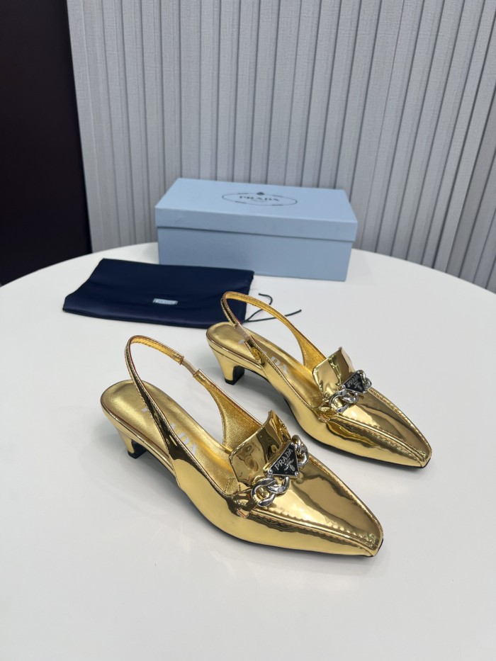 Prada Womens Shoes Sandals Casual Luxury Brand Pumps 4.5cm Heel with Original Box Whatsapp【+1-3239614486】