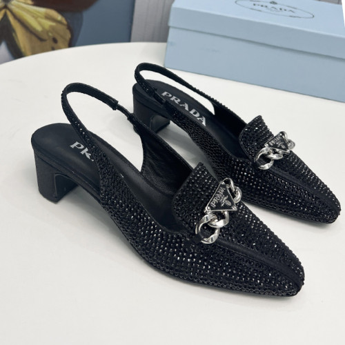 Prada Womens Shoes Sandals Casual Luxury Brand Pumps 4.5cm Heel with Original Box Whatsapp【+1-3239614486】