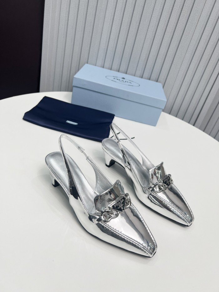 Prada Womens Shoes Sandals Casual Luxury Brand Pumps 4.5cm Heel with Original Box Whatsapp【+1-3239614486】