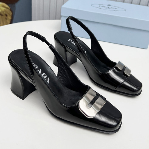 Prada Womens Shoes Sandals Casual Luxury Brand Pumps 8.5cm Heel with Original Box Whatsapp【+1-3239614486】