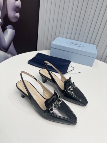 Prada Womens Shoes Sandals Casual Luxury Brand Pumps 4.5cm Heel with Original Box Whatsapp【+1-3239614486】