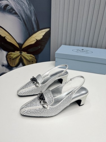 Prada Womens Shoes Sandals Casual Luxury Brand Pumps 4.5cm Heel with Original Box Whatsapp【+1-3239614486】