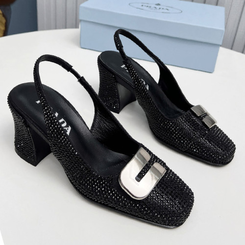 Prada Womens Shoes Sandals Casual Luxury Brand Pumps 8.5cm Heel with Original Box Whatsapp【+1-3239614486】