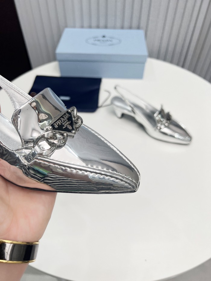 Prada Womens Shoes Sandals Casual Luxury Brand Pumps 4.5cm Heel with Original Box Whatsapp【+1-3239614486】